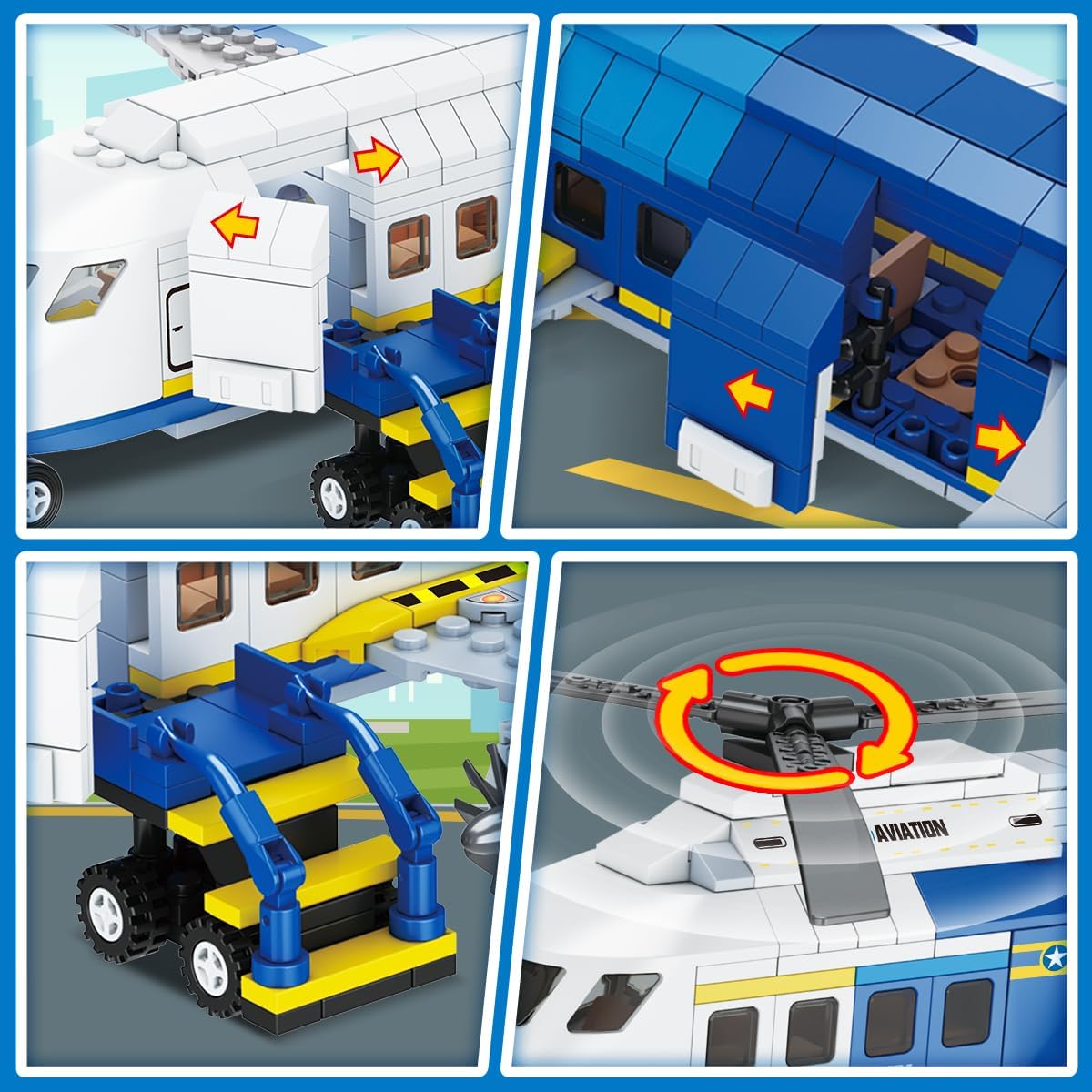 City Passenger Airplane Building Set