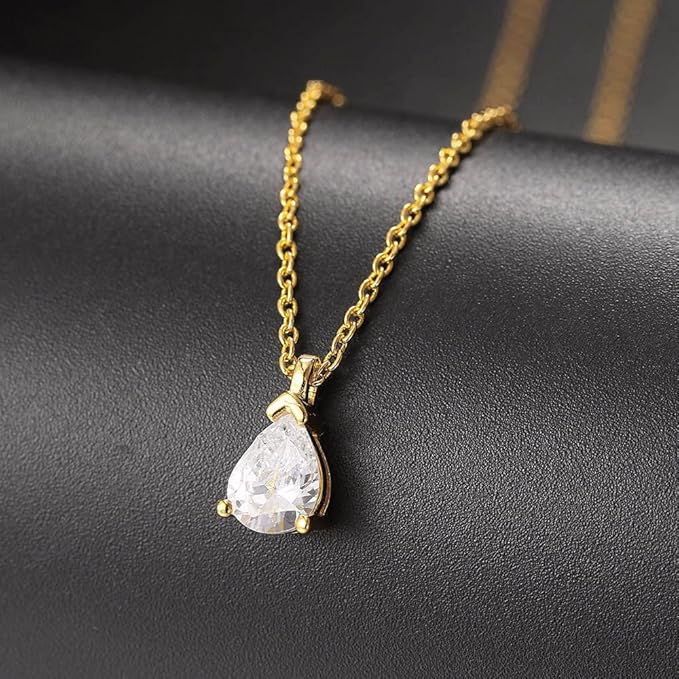 Radiant Teardrop Pendant Necklace