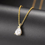 Radiant Teardrop Pendant Necklace
