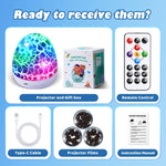 PIKOY Dinosaur Toys for Kids 3-5 Easter Gifts for Kids Toys Night Light Projector Dinosaur Eggs Easter Eggs | 15 Sounds & 3D Films | 31Colors & Remote Control | Boy Toys, Boys Room Decor