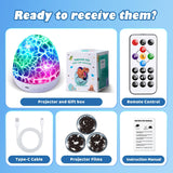 PIKOY Dinosaur Toys for Kids 3-5 Easter Gifts for Kids Toys Night Light Projector Dinosaur Eggs Easter Eggs | 15 Sounds & 3D Films | 31Colors & Remote Control | Boy Toys, Boys Room Decor