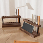 Wooden Desk Pen Stand