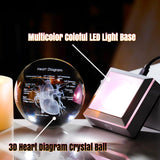 3D Crystal Human Heart Model