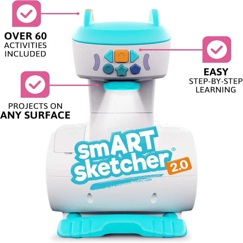 Flycatcher Smart Sketcher 2.0 Projector, Drawing and Tracing Projector for Kids, Educational Arts & Crafts Toy, Gift for Boys and Girls Ages 5+