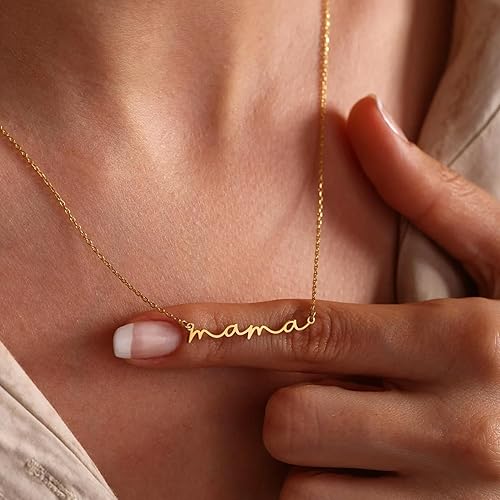 Gold Plated Mama Necklace