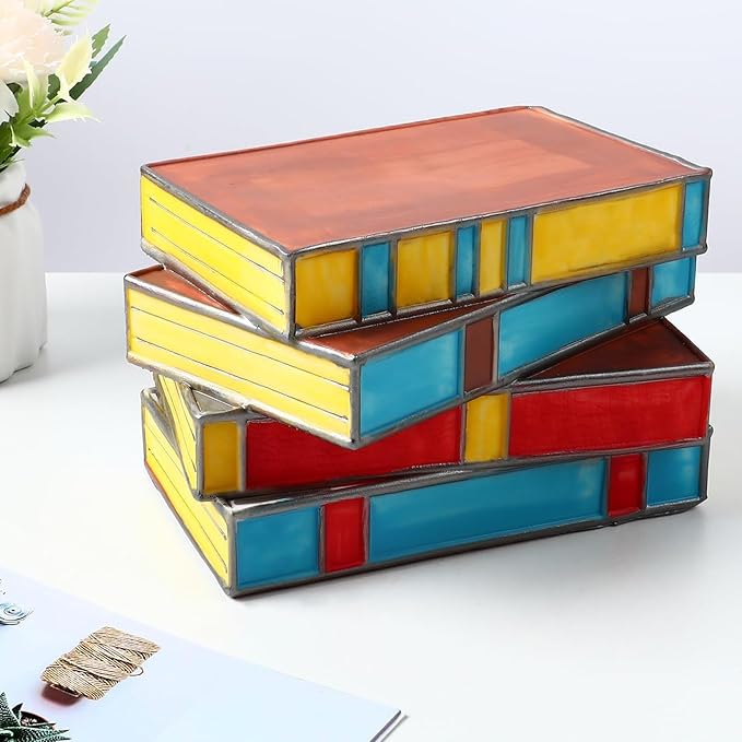 Resin Stacked Books Lamp