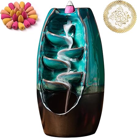 Ceramic Waterfall Incense Burner