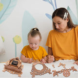 Wooden 3D Puzzle Clock