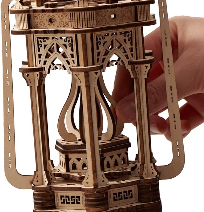 Wooden Lantern Puzzle Lamp