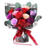 Lovenfold Flowers for Delivery,Preserved Flowers Bouquets,Red Rose Bouquets that Last 1-3 Years,Birthday Flowers Gifts for Women Mom Grandma Wife Friends