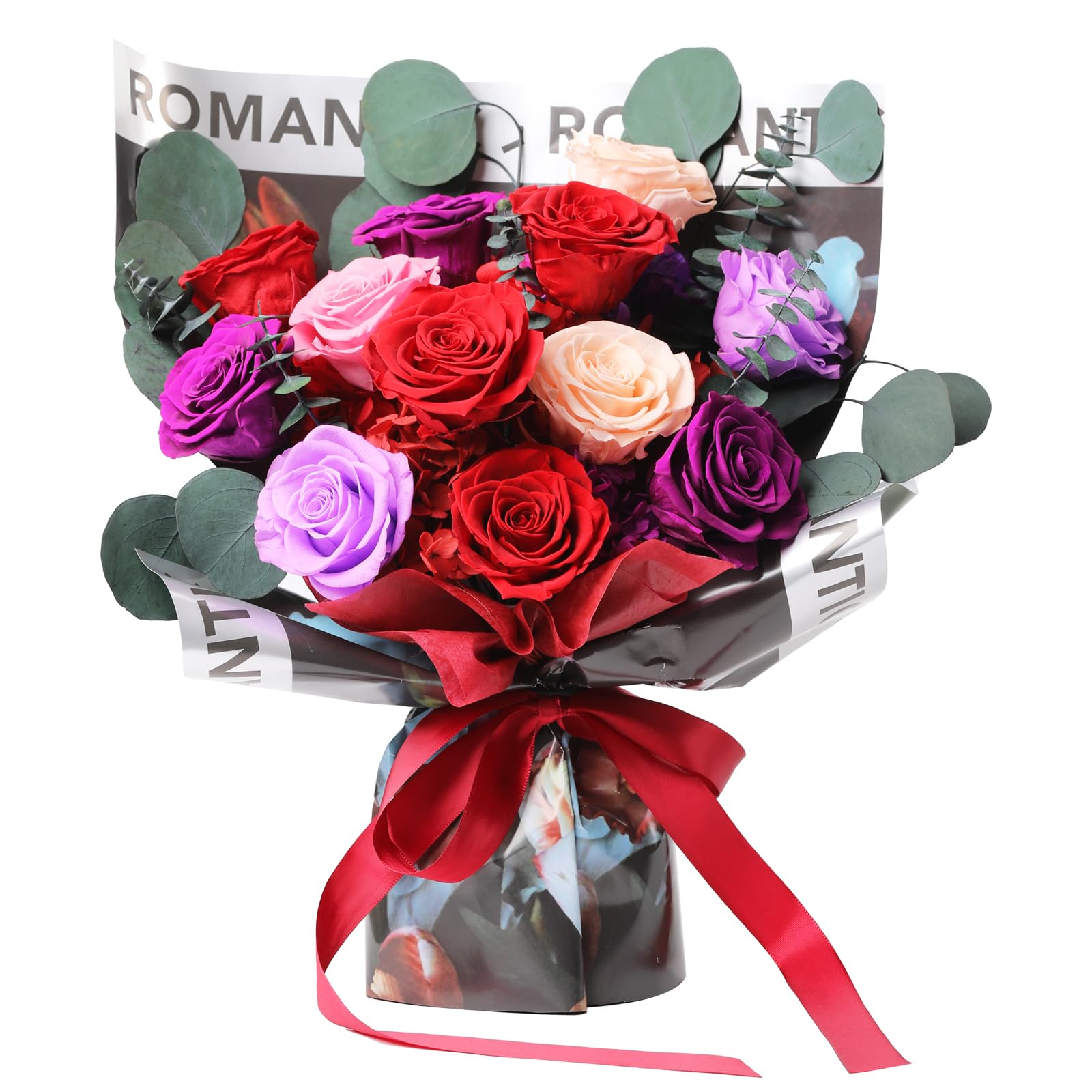Lovenfold Flowers for Delivery,Preserved Flowers Bouquets,Red Rose Bouquets that Last 1-3 Years,Birthday Flowers Gifts for Women Mom Grandma Wife Friends