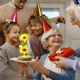 Sunflower Glass Dome Lamp