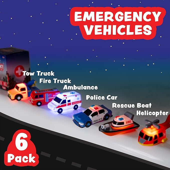 Light-Up Bath Car Set