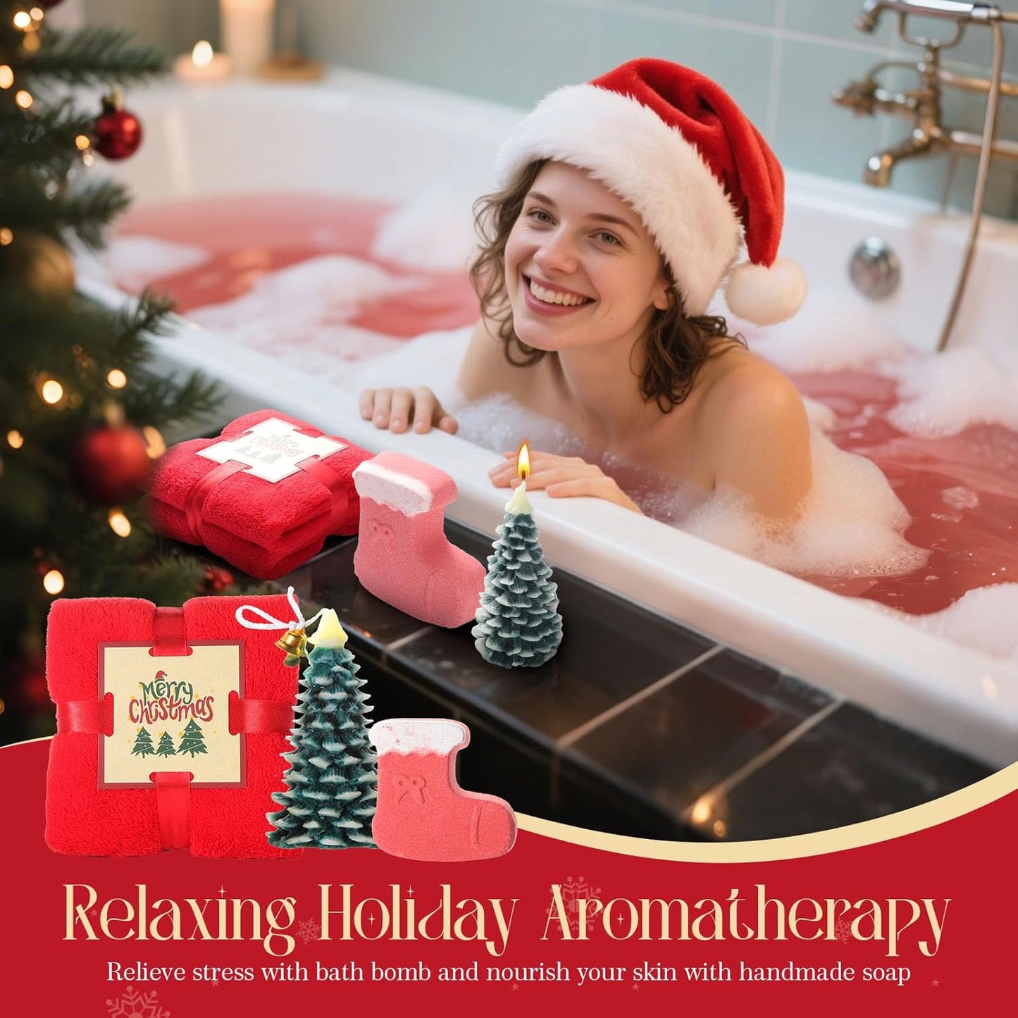 Christmas Gifts for Women 2025 - Christmas Gift Baskets for Women Mom Wife Grandma Daughter Sisters Girlfriend Friends Coworkers Teacher Nurse Her, Christmas Gift Sets Christmas Gifts Boxes for Her