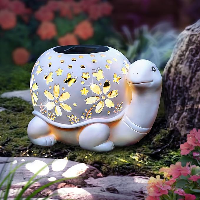 Solar Turtle Garden Lantern