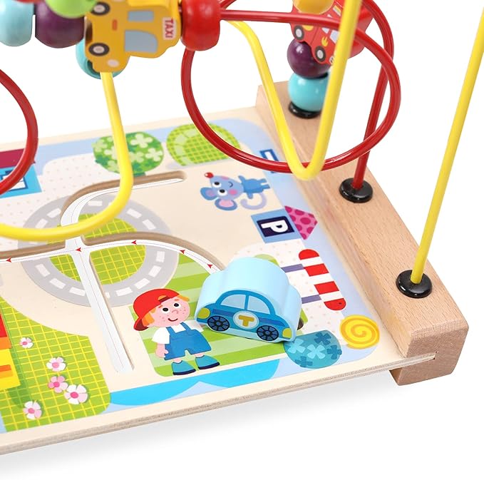 Wooden Bead Maze Set