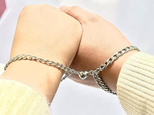 Couple Cuban Chain Bracelet Set