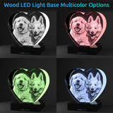 ArtPix 3D Crystal Photo, Christmas Personalized Gifts for Women, Wife, Her, Mom, Him, Men, Mother, Great Xmas Customized Unique Gift Idea with Your Own Photo, Custom Glass 3D Laser Etched Picture