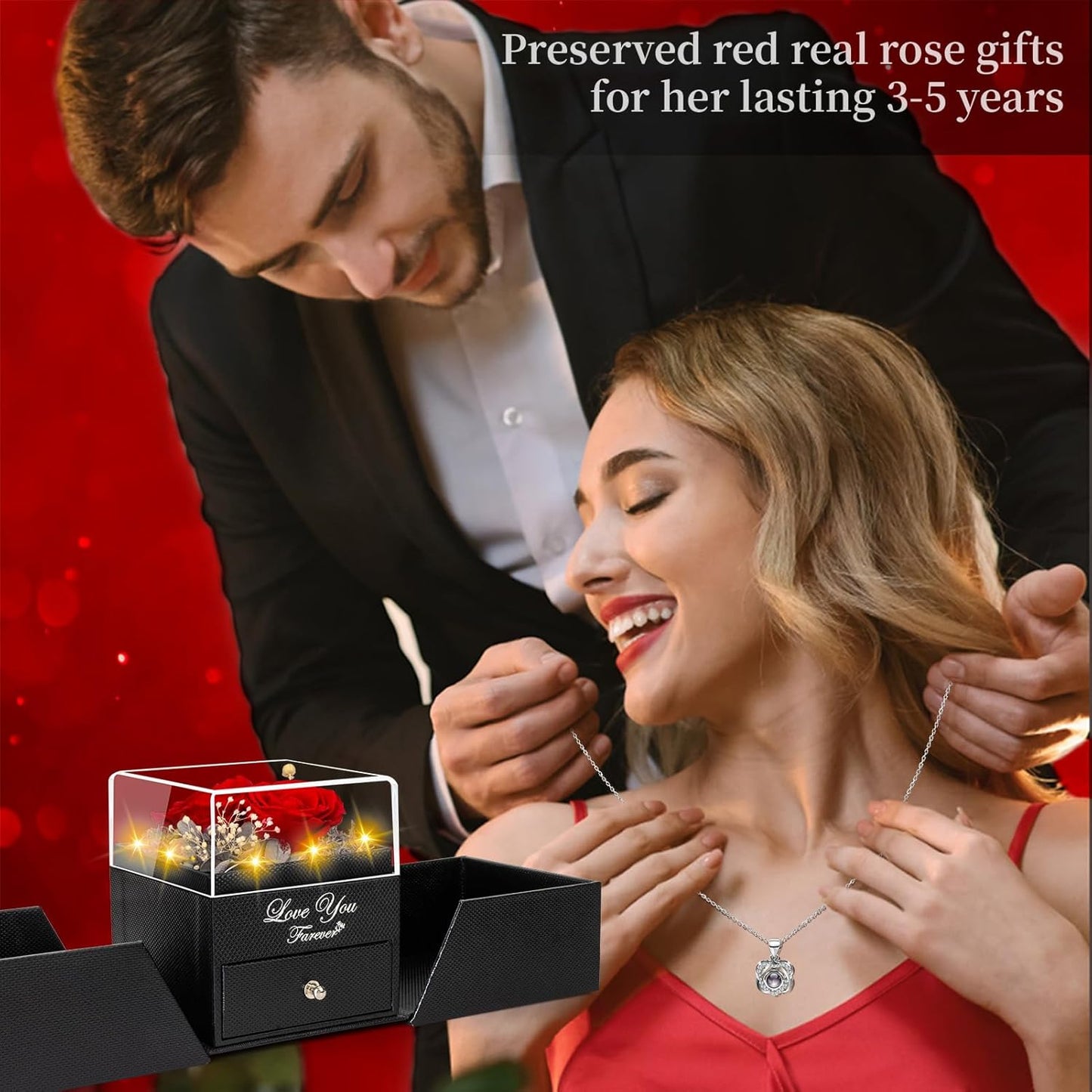 Forever Love Rose Necklace