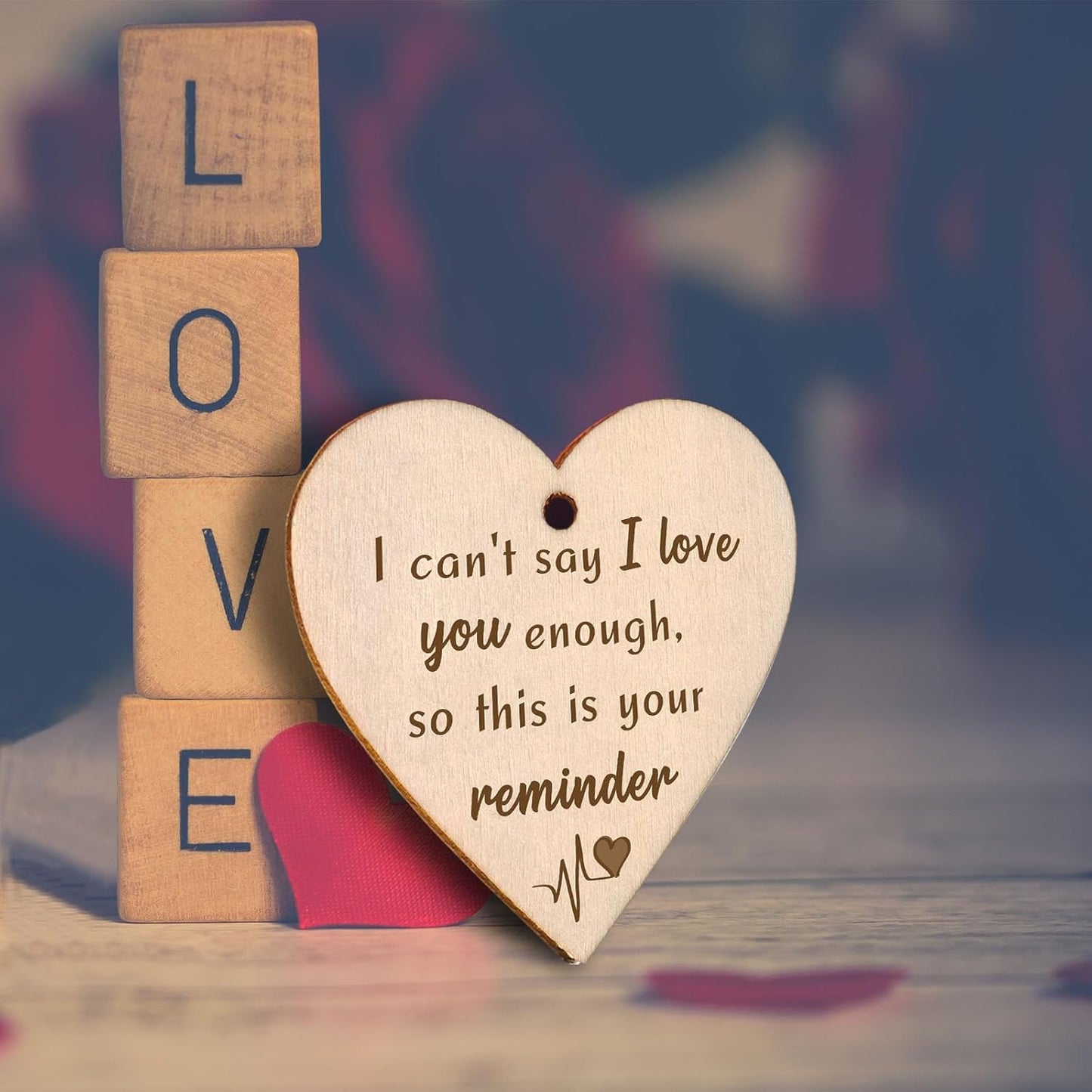 I Can't Say I Love You Enough - So This is Your Reminder Rotating Picture Frame, Sentimental I Love You Reminder Gifts for Her Him Girlfriend Boyfriend (Display 2 4x6)