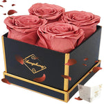 Changshunqi Forever Flowers, Preserved Roses in a Box, Eternal Rose Flowers for Delivery, Forever Preserved Roses Gifts for Her Women Wife Christmas Birthday Mothers Flower for Mom Womens Girlfriend