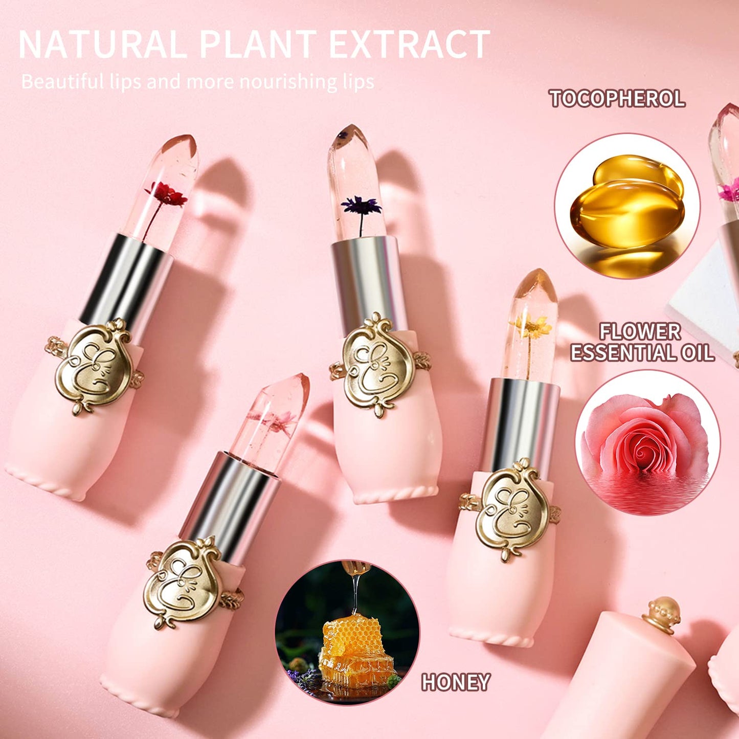 Flower Jelly Lipstick Set