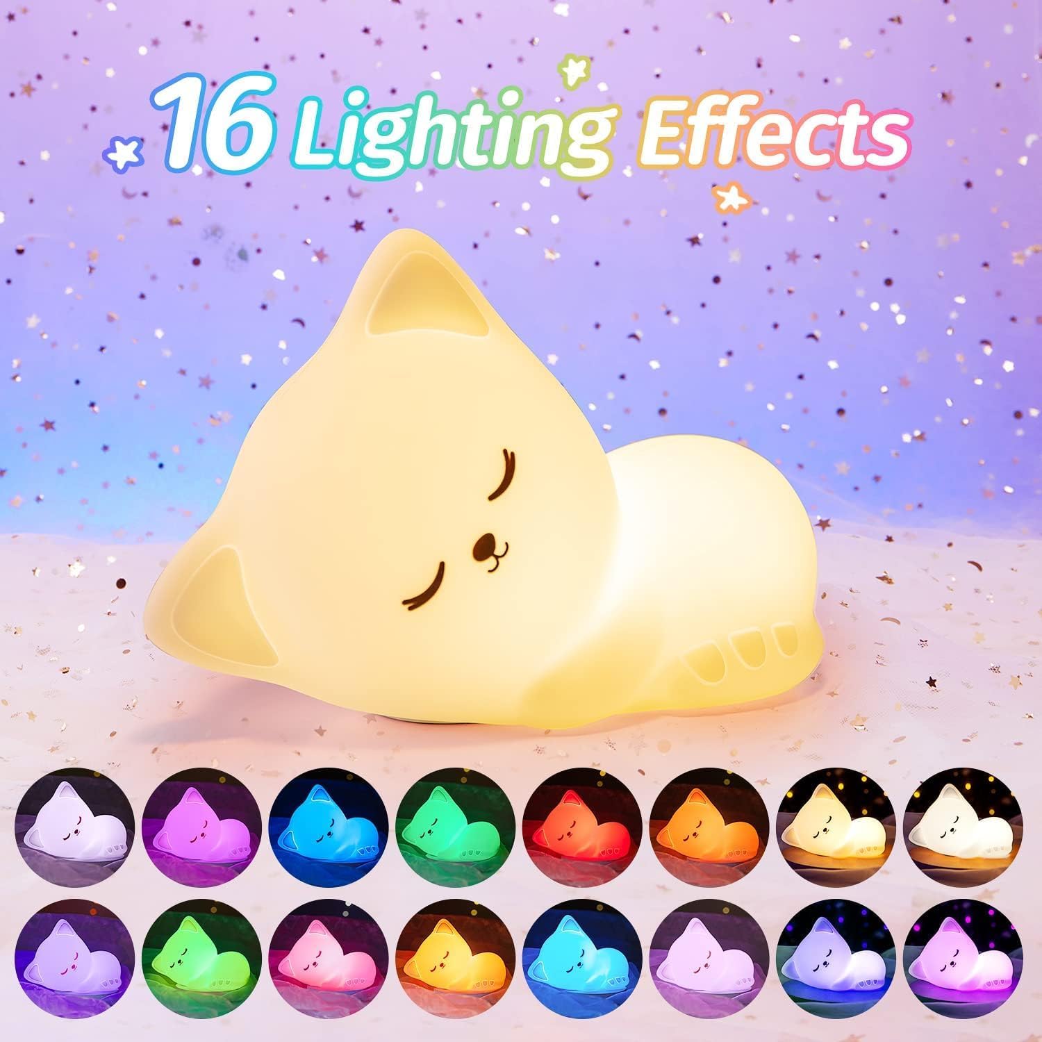 Cat Silicone Night Light