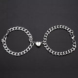 Couple Cuban Chain Bracelet Set