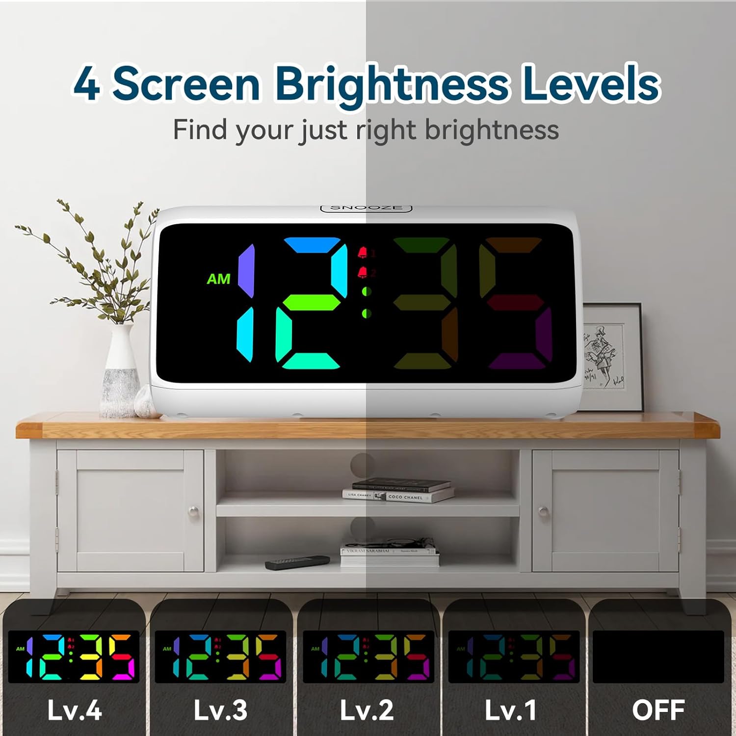 Netzu RGB Digital Alarm Clock