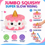 Jim&Gloria Paint Your Own Squishies, Jumbo Squishy Gifts for Girls and Boys 8 9 10 11 12 13 14, Arts and Crafts for Kids, Party Favors for Birthday, Christmas Gift for Kids, Pack of 3
