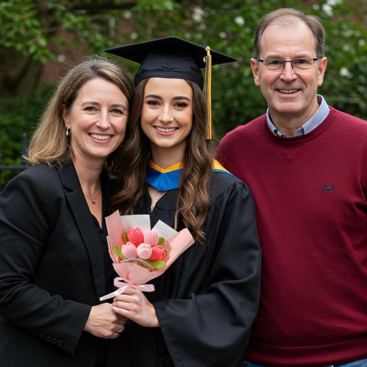 Crochet Flower Bouquet Gift Set