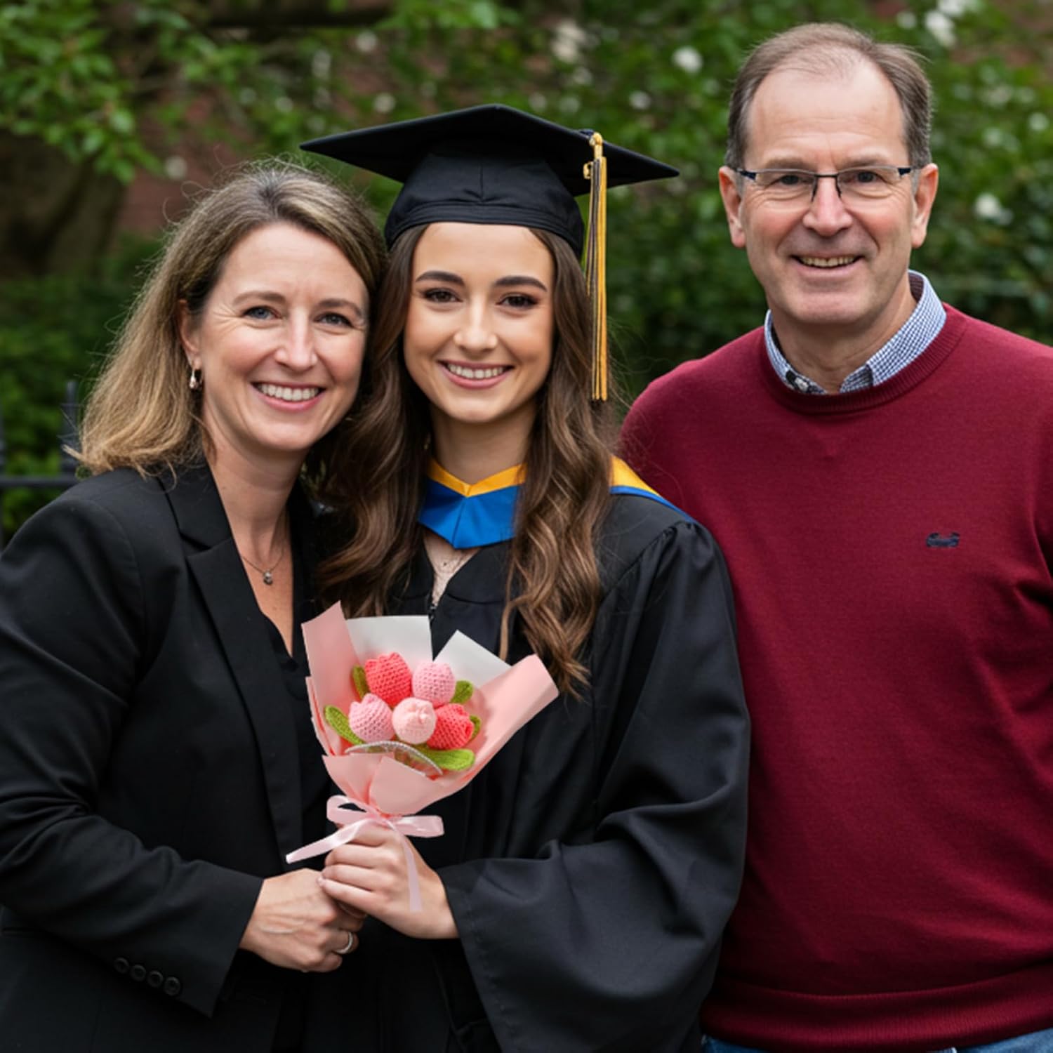 Crochet Flower Bouquet Gift Set