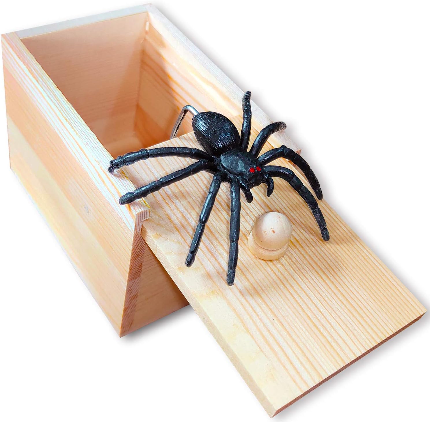 Wooden Spider Prank Box