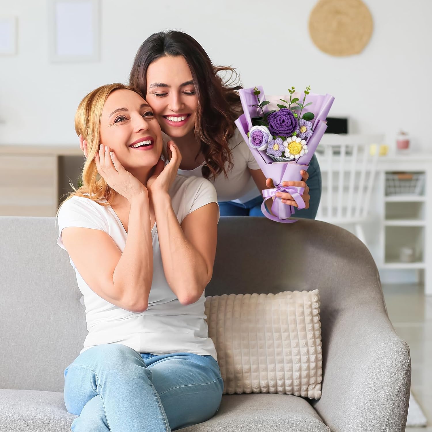 Crochet Flower Bouquet Gift Set