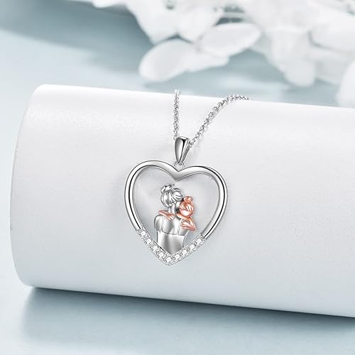 Sterling Silver Mother Necklace