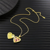 Heart Photo Locket Necklace