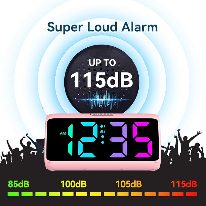 Netzu RGB Digital Alarm Clock