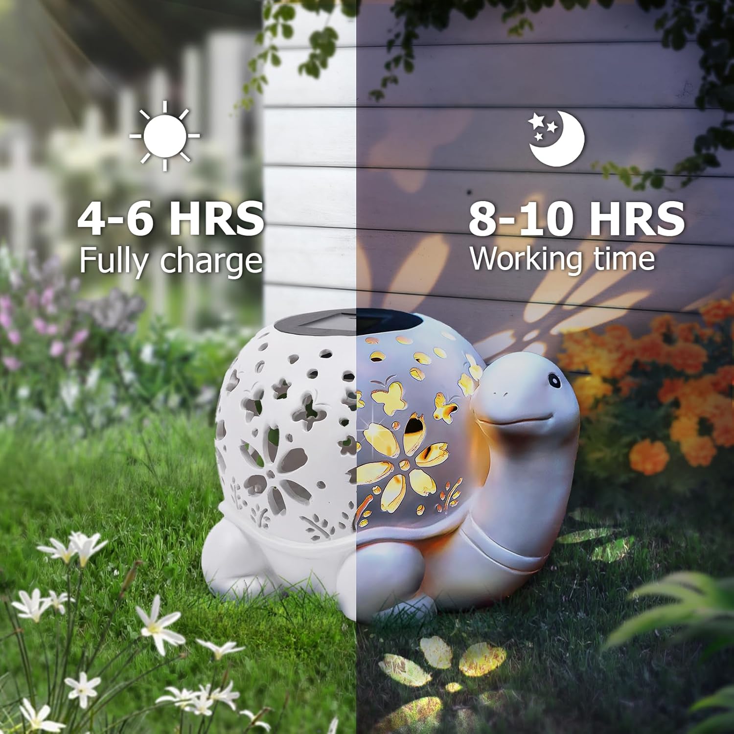 Solar Turtle Garden Lantern