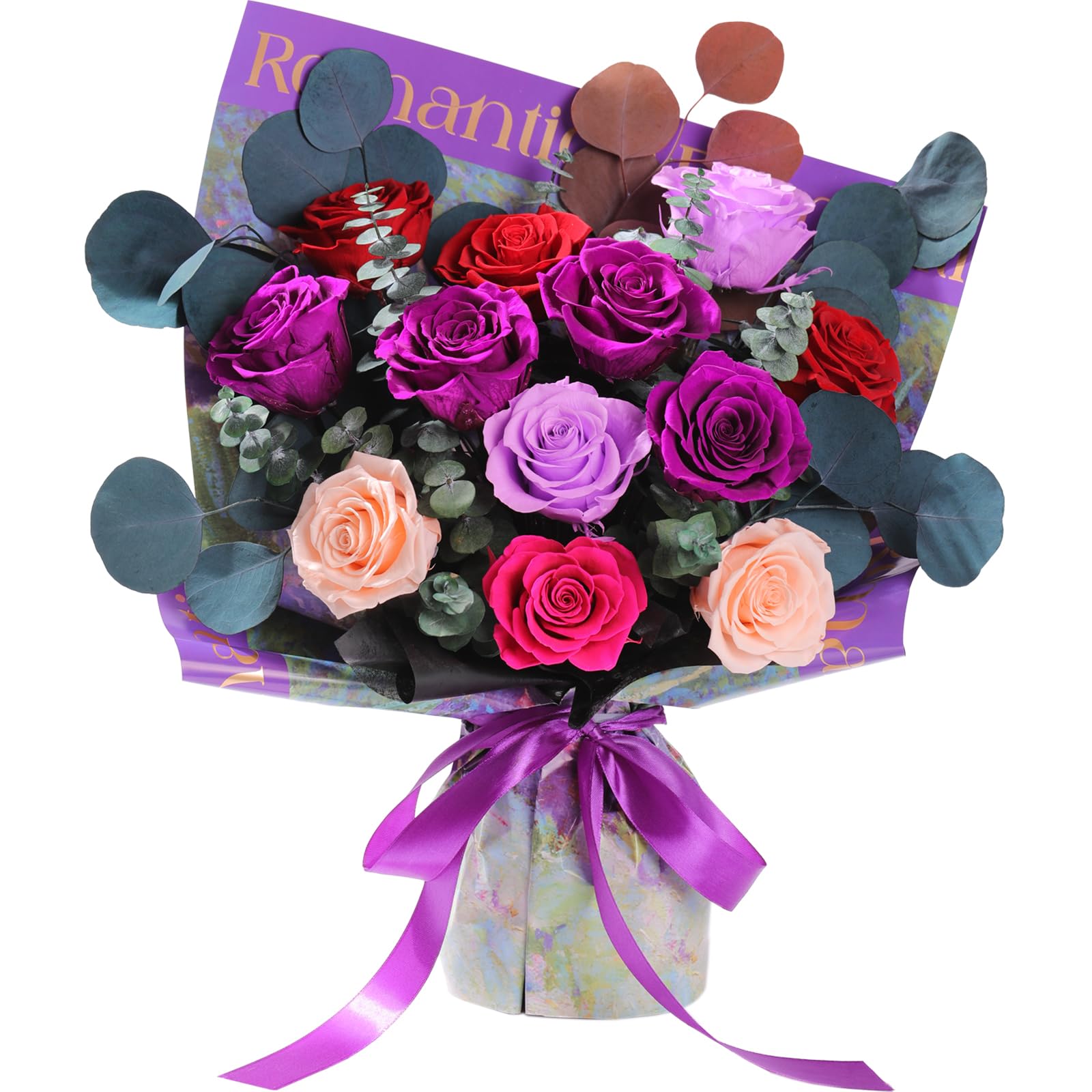Lovenfold Flowers for Delivery,Preserved Flowers Bouquets,Red Rose Bouquets that Last 1-3 Years,Birthday Flowers Gifts for Women Mom Grandma Wife Friends