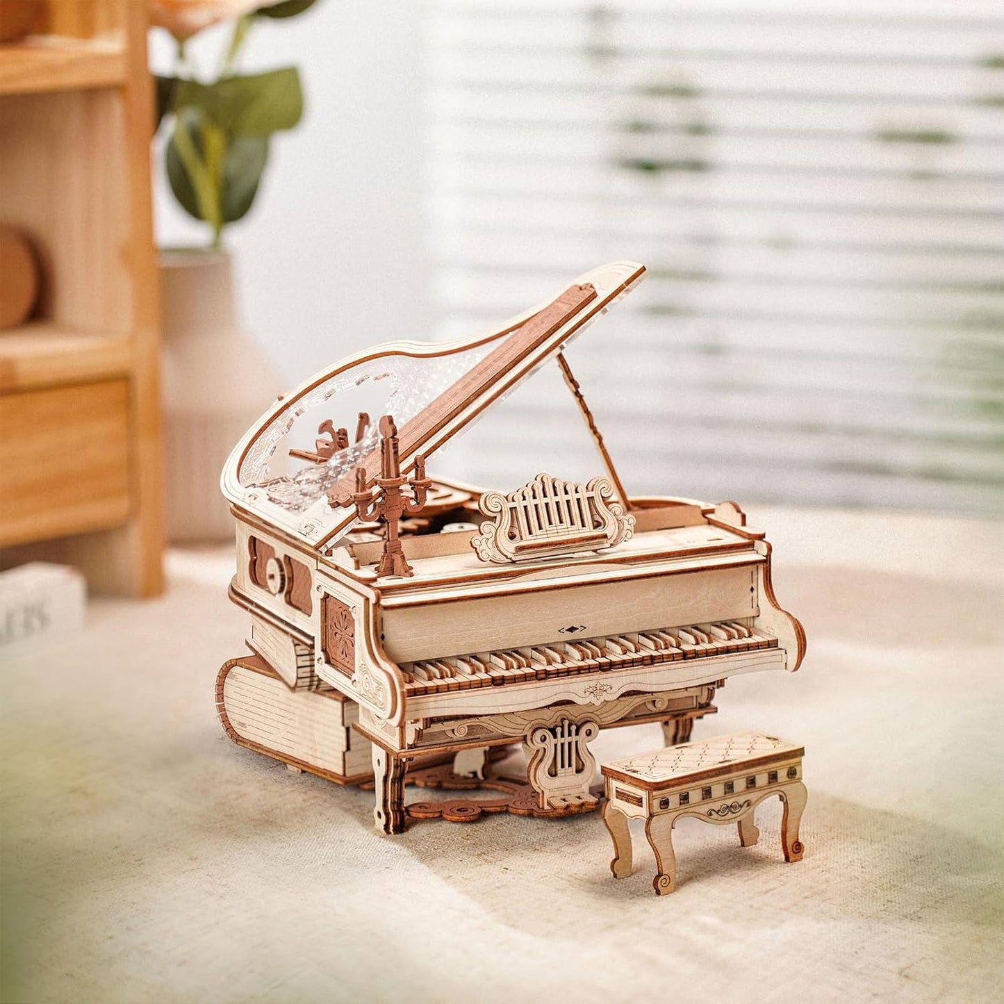 Wooden 3D Music Box Puzzle Set
