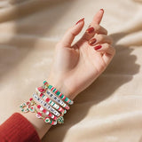 Christmas Beaded Bracelet Set