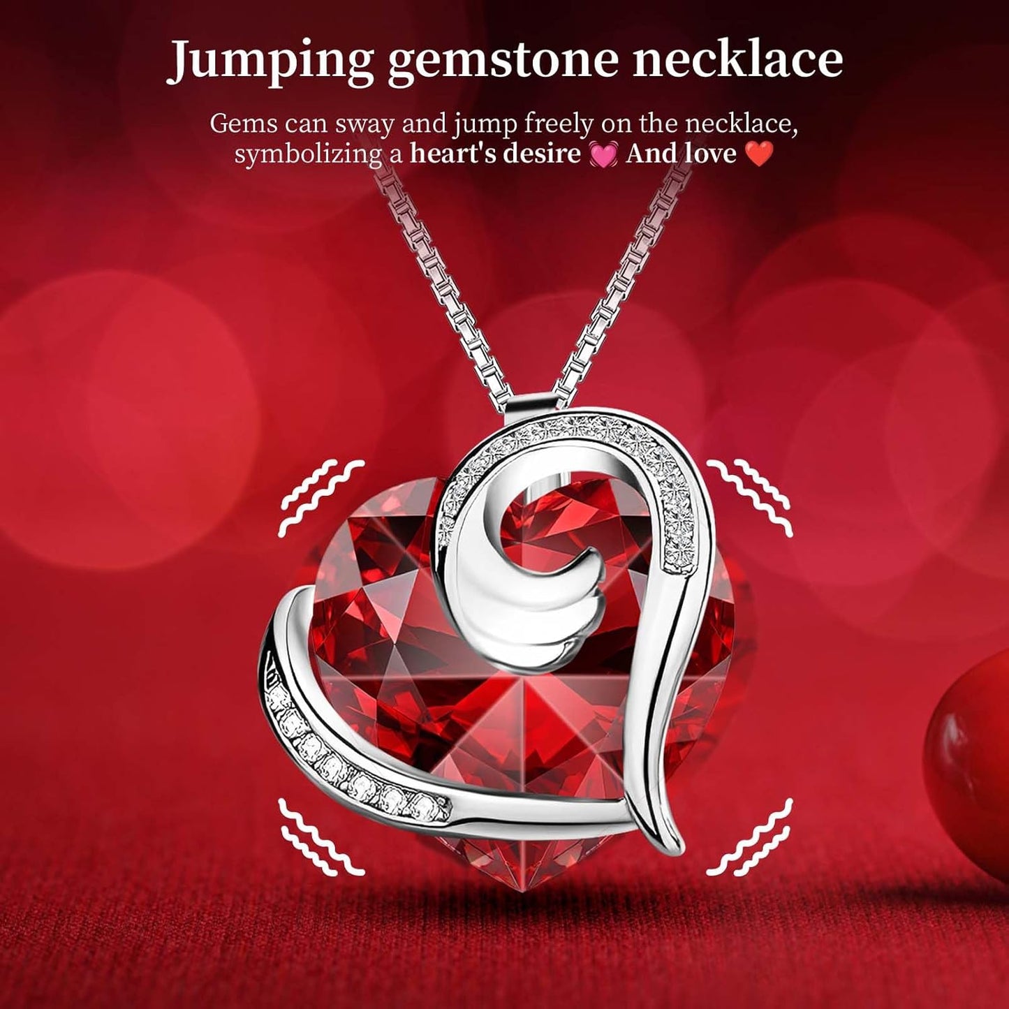 Preserved Real Red Rose with Necklace Forever Flowers Rose Birthday Gifts for Women Her Mom Wife Girlfriend Grandma on Valentines Mothers Day Sweetest Day Christmas Anniversary Romantic-Red