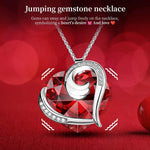 Preserved Real Red Rose with Necklace Forever Flowers Rose Birthday Gifts for Women Her Mom Wife Girlfriend Grandma on Valentines Mothers Day Sweetest Day Christmas Anniversary Romantic-Red