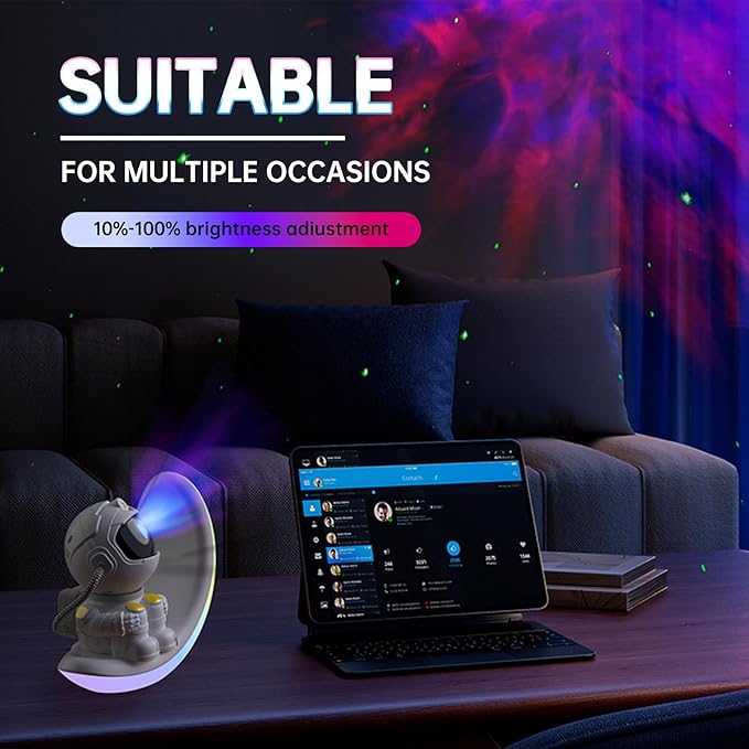 Galaxy Astronaut Night Light