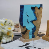 Ocean Resin Diver Lamp