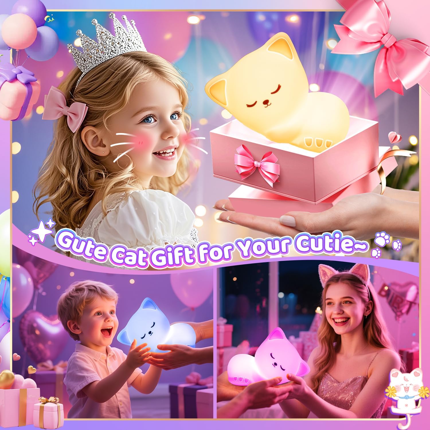 Cat Silicone Night Light