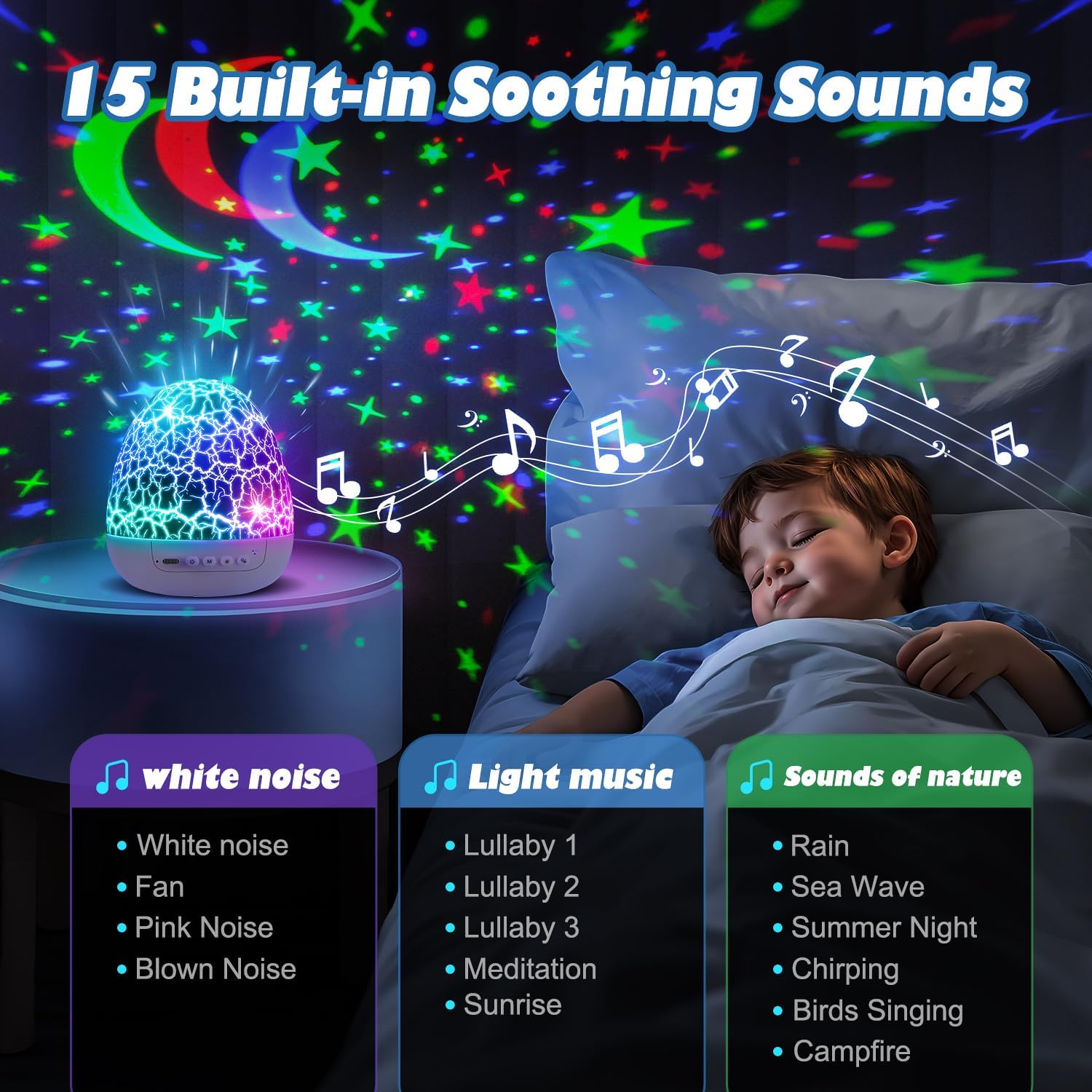 PIKOY Dinosaur Toys for Kids 3-5 Easter Gifts for Kids Toys Night Light Projector Dinosaur Eggs Easter Eggs | 15 Sounds & 3D Films | 31Colors & Remote Control | Boy Toys, Boys Room Decor