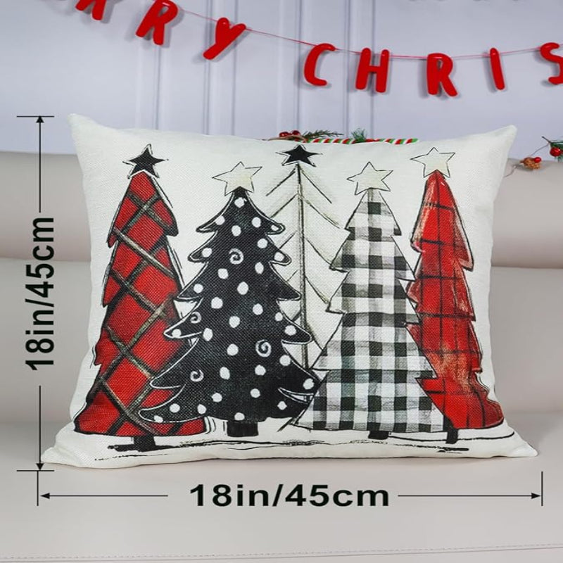 Festive Christmas Pillow Covers Set