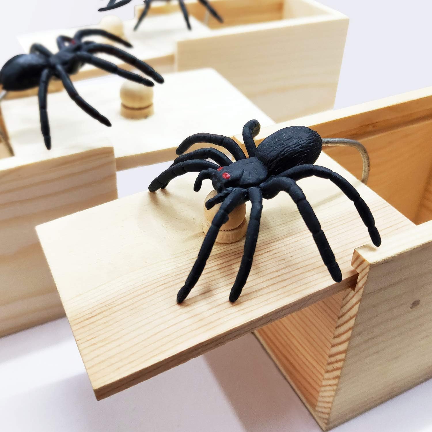 Wooden Spider Prank Box