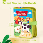 hahaland Busy Book for Toddlers 1-3 - Montessori Toys Busy Board for 1 Year Old Boy Gifts Girl Toys Educational Learning Quiet Activity Books Toddler Valentines Day Gifts Easter One Year Travel Toy